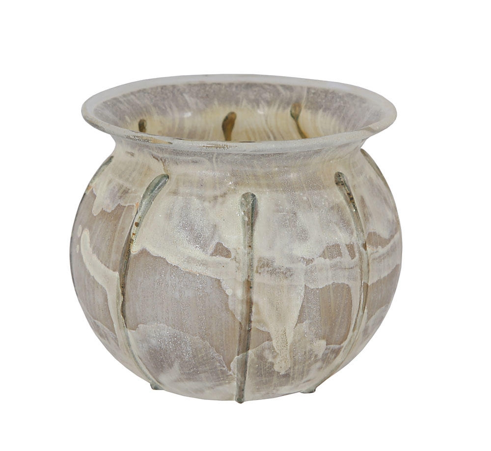  Glass Jar. White and Green, Replica. Roman-Byzantine Periods 1st-6th Centuries C.E. - 1