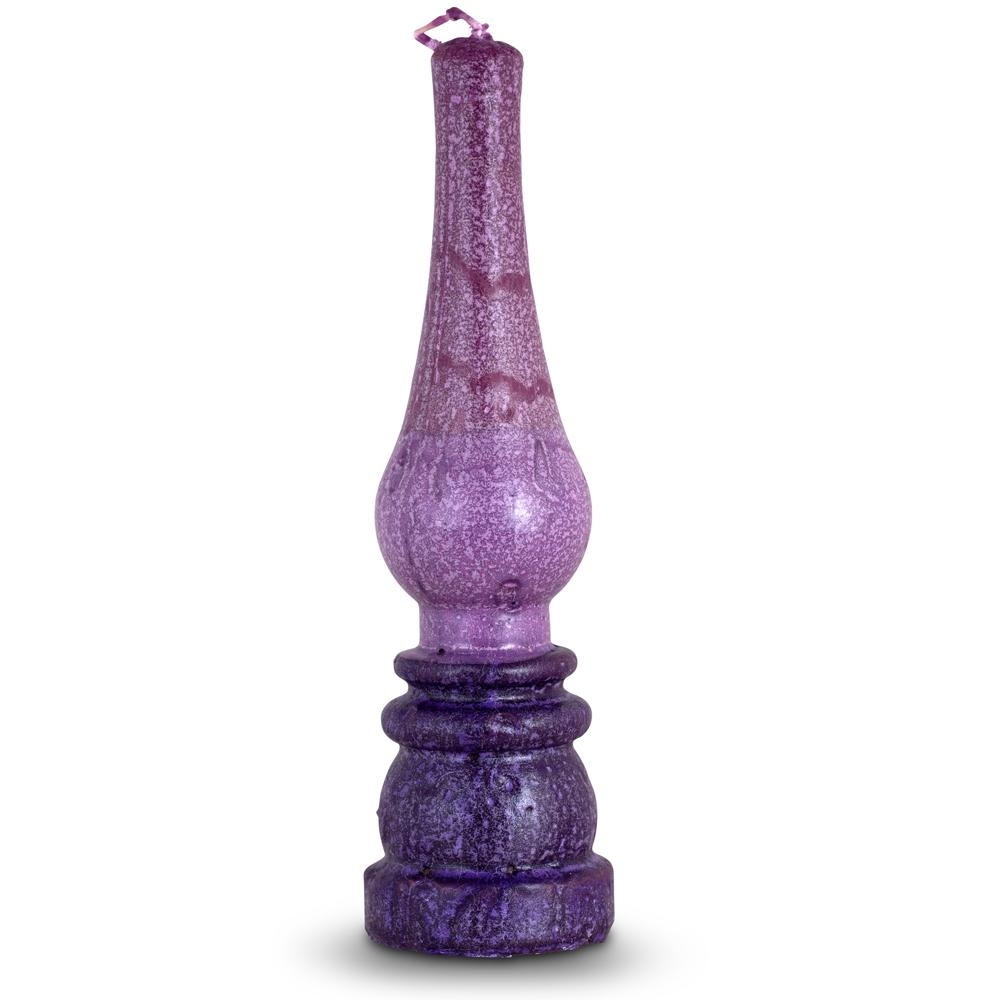 Safed Candles Havdalah Oil Lamp Candle - Purple - 1