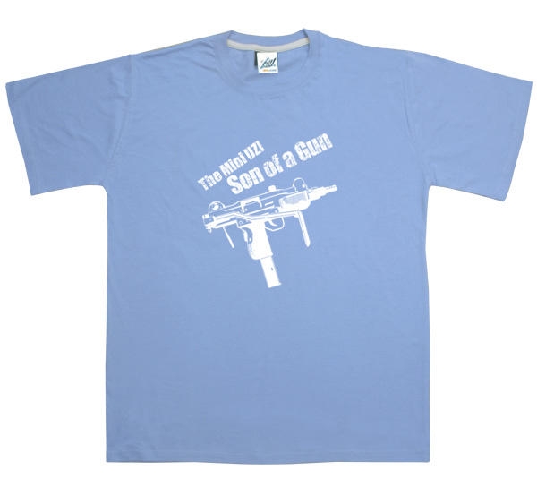  Israeli Mini Uzi T-Shirt - Son of a Gun. Various Colors - 1