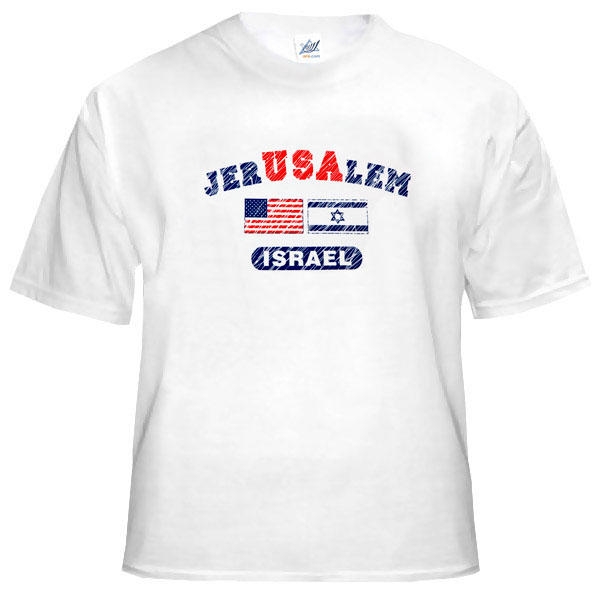  Jer-USA-lem T-Shirt. White - 1