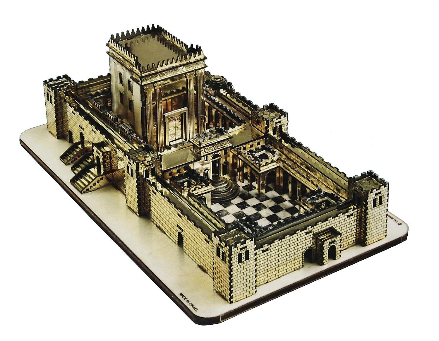 Jerusalem Golden Temple Laser Cut 3D Do-it-Yourself Kit - 1