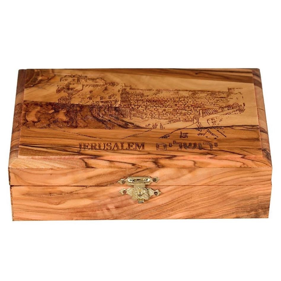Jerusalem Olive Wood Box - 3