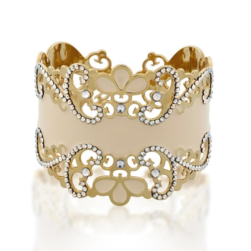 Jeweled Golden Bracelet by L.K. Designs - 1