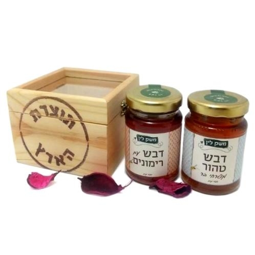 Lin's Farm All-Natural Honey and Pomegranates Gift Box - 1