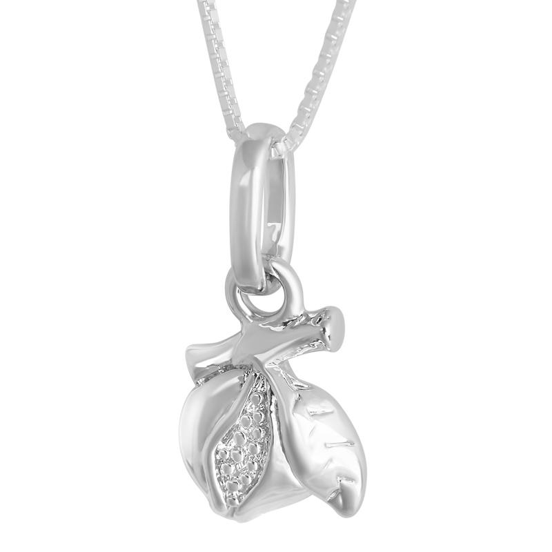 Marina Stainless Steel Open Pomegranate Necklace - 1