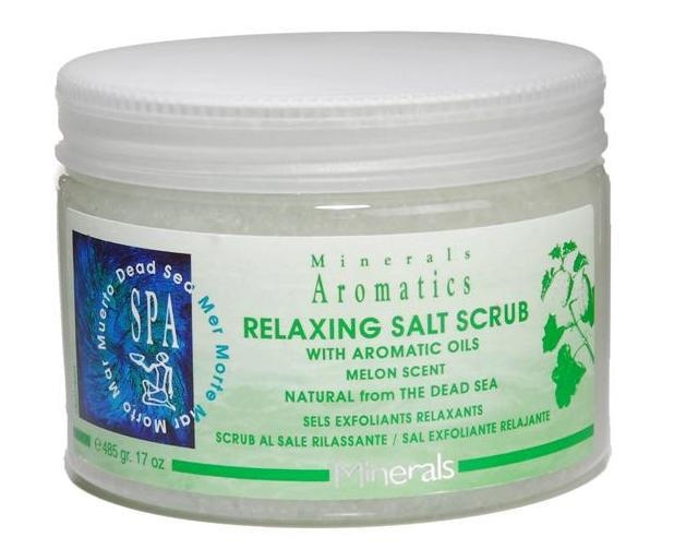  Minerals Aromatics Relaxing Salt Scrub with Aromatic Oils. Melon Cucumber Scent - 1