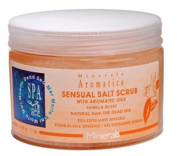  Minerals Aromatics Sensual Salt Scrub with Aromatic Oils. Vanilla Scent - 1