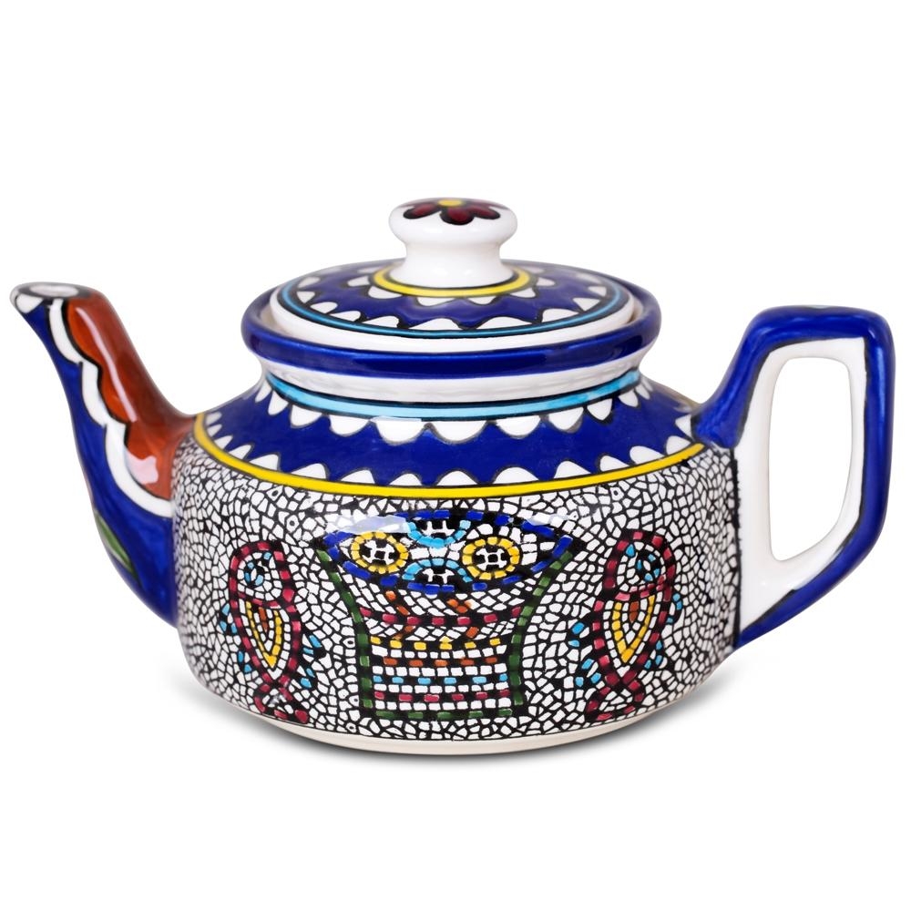 Mosaic Fish Teapot. Armenian Ceramic  - 1