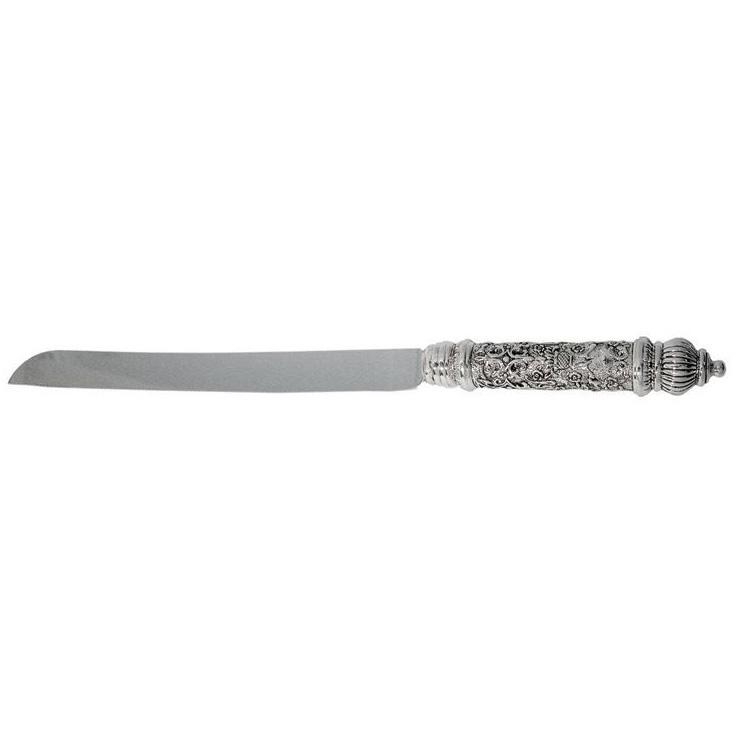 Silver Challah Knife - Ornate - 1