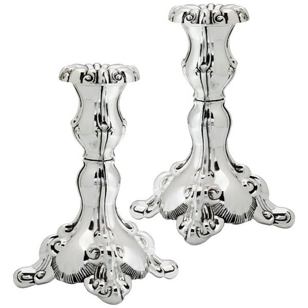 Silver Plated Classic Candlesticks - 1