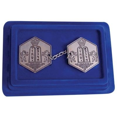 Tablets of the Law Nickel Tallit Clips - 1