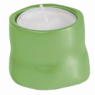 Yair Emanuel Anodized Aluminum Candle Holder (Green) - 1