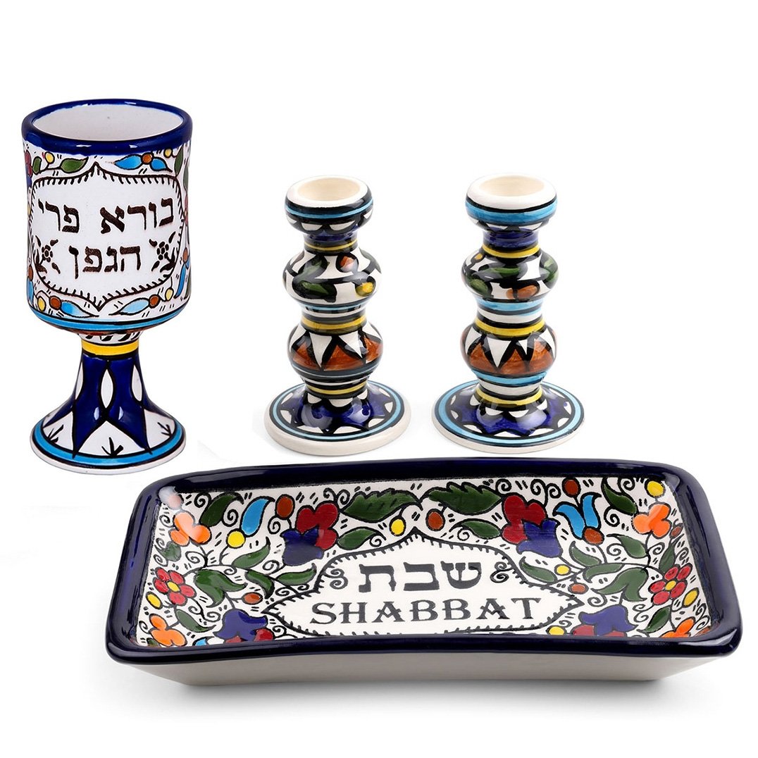 Armenian Ceramics Must-Have Shabbat & Holiday Gift Set - 1