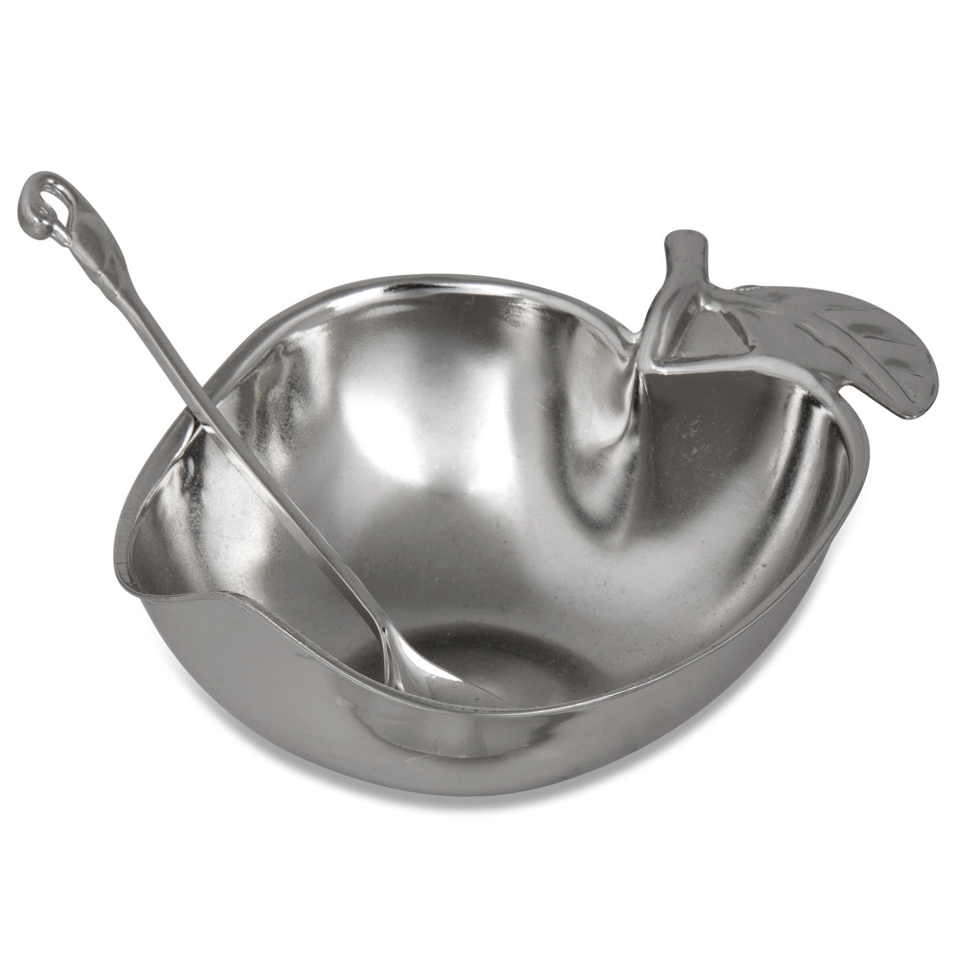Silver Plated Apple Honey Dish - 1