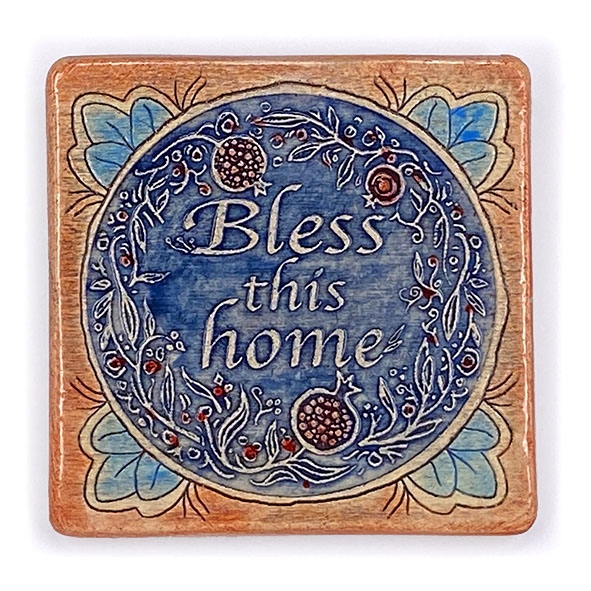 Art in Clay Handmade Home Blessing Ceramic Plaque Wall Hanging - 1