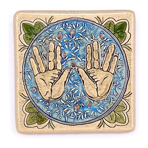 Art in Clay Handmade Priestly Blessing Ceramic Plaque Wall Hanging - 1