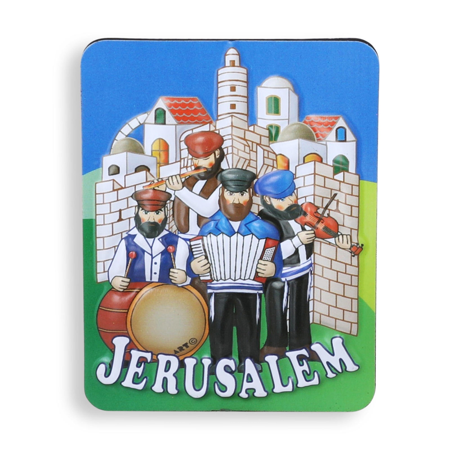 Jerusalem Musicians Magnet - 1