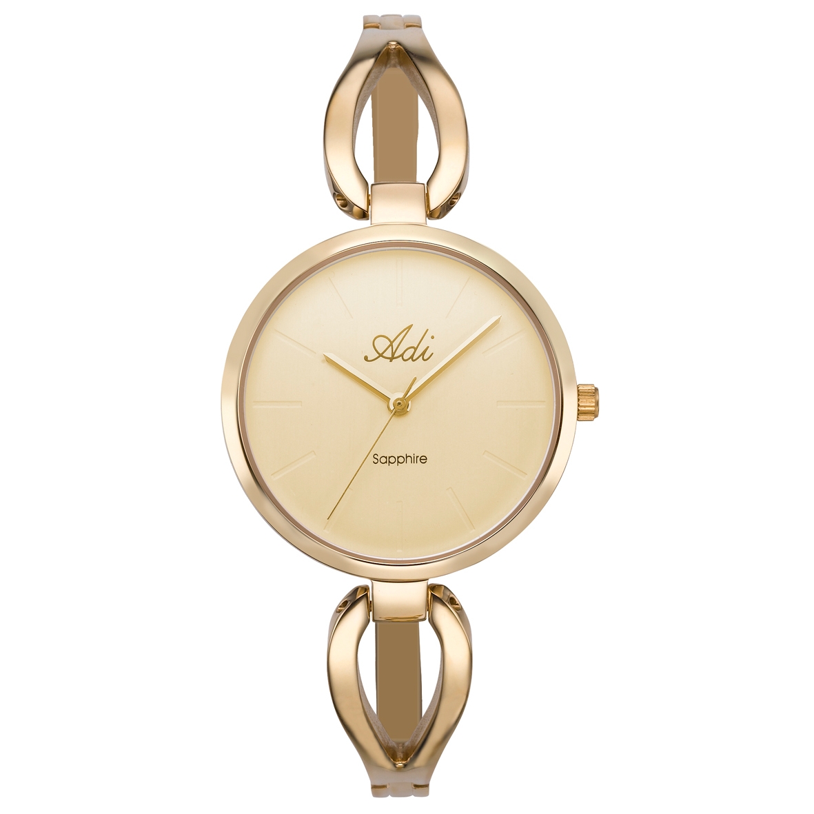 Gold Plated Stainless Steel Women's Watch by Adi  - 1