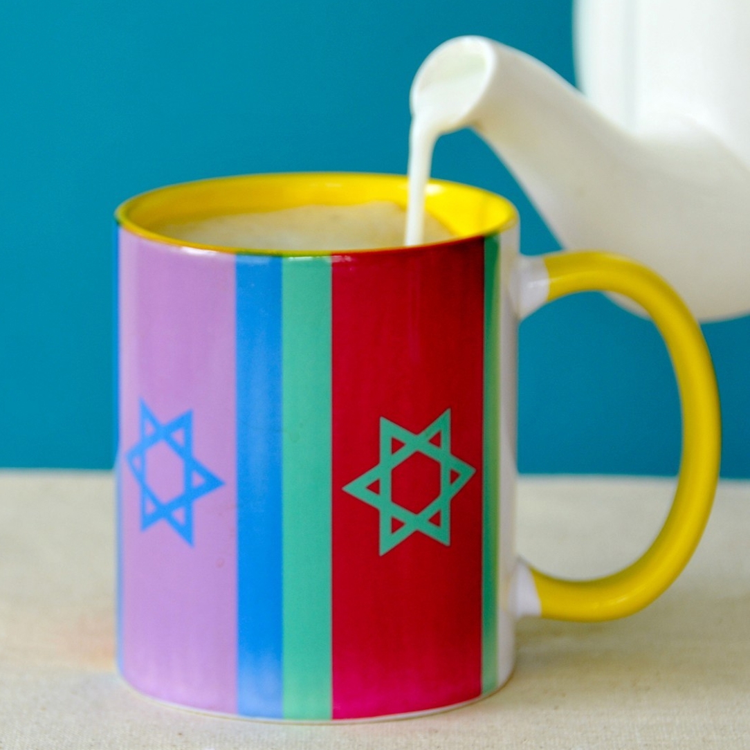 Barbara Shaw Mug - Multicolored Israeli Flag - 1