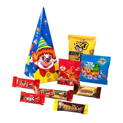 Designer Purim Gift Box - Clown Pyramid - 1
