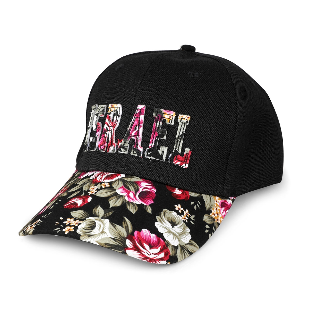 Israel Cap with Floral Design - 1