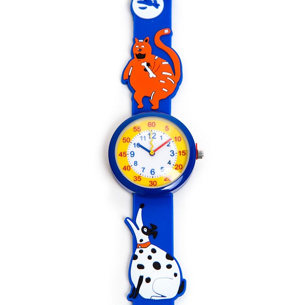 Israel Museum Children's Blue Cats & Dogs Watch  - 1