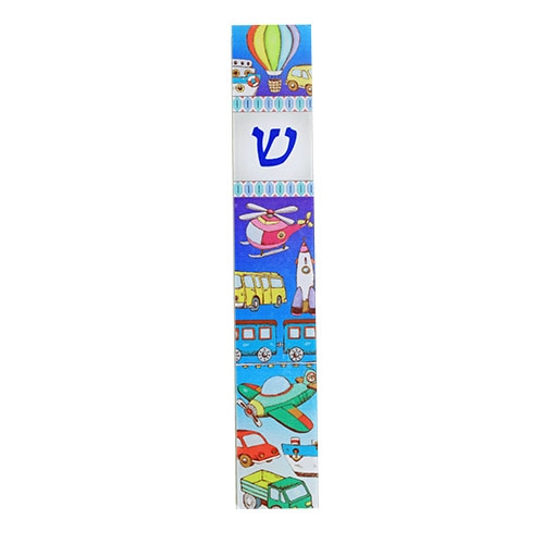 Colourful Toy Perspex Mezuzah (For 12cm Scroll) - 1
