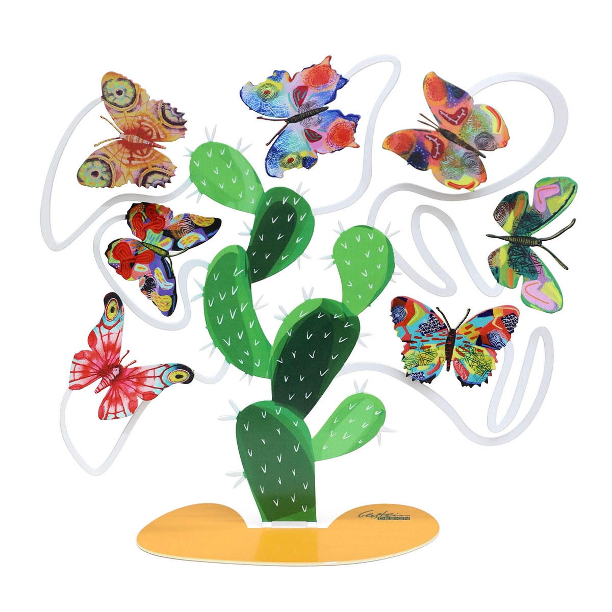 David Gerstein Signed Sculpture - Butterflies' Dance - 1