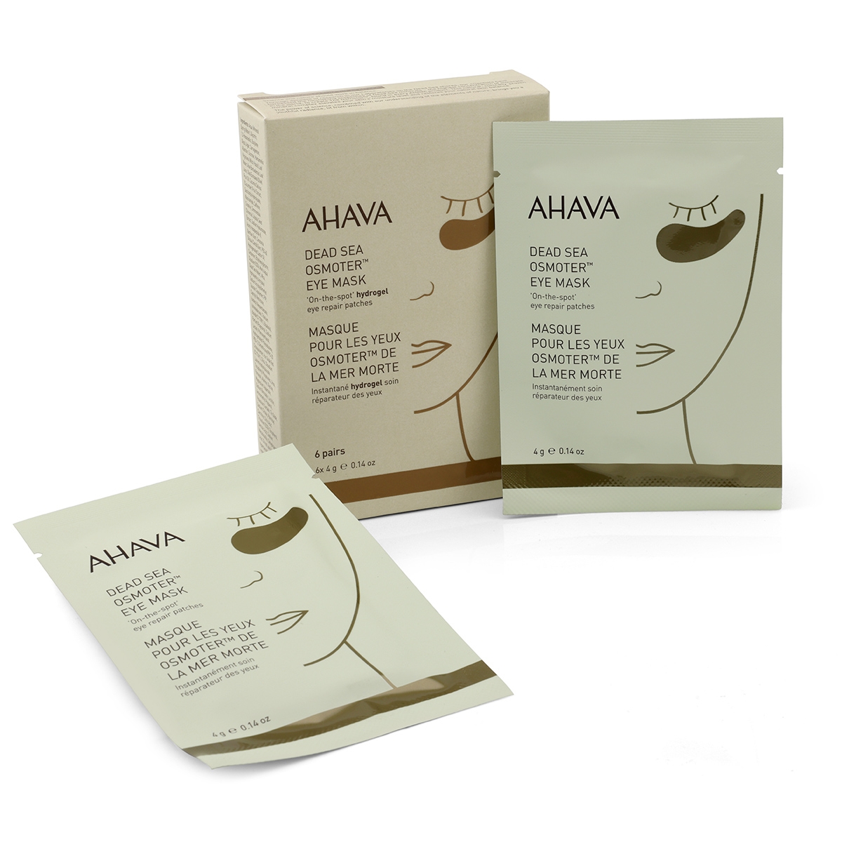 Dead Sea Eye Mask From AHAVA (Pack of 6 Pairs) - 1