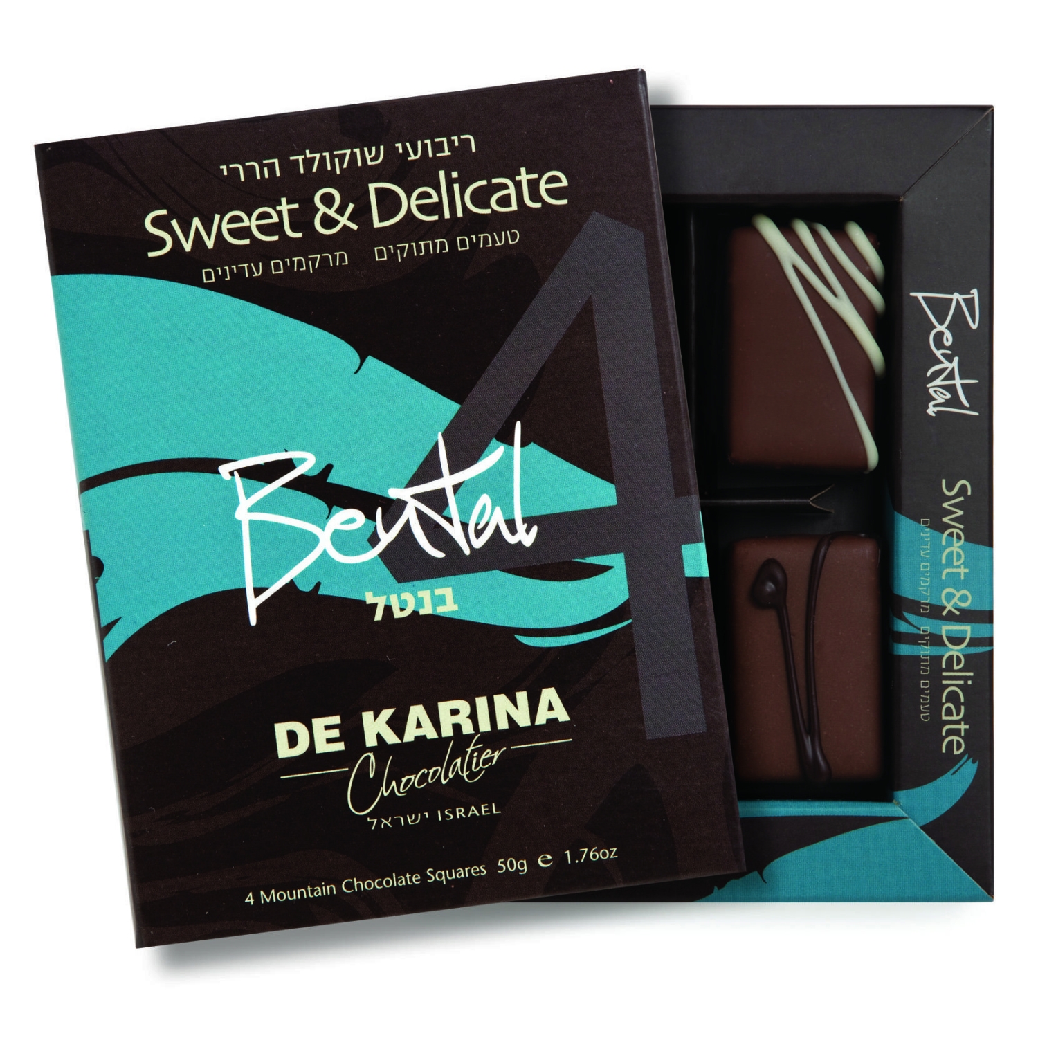 De Karina Bental Sweet and Delicate Chocolates - Box of 4 - 1
