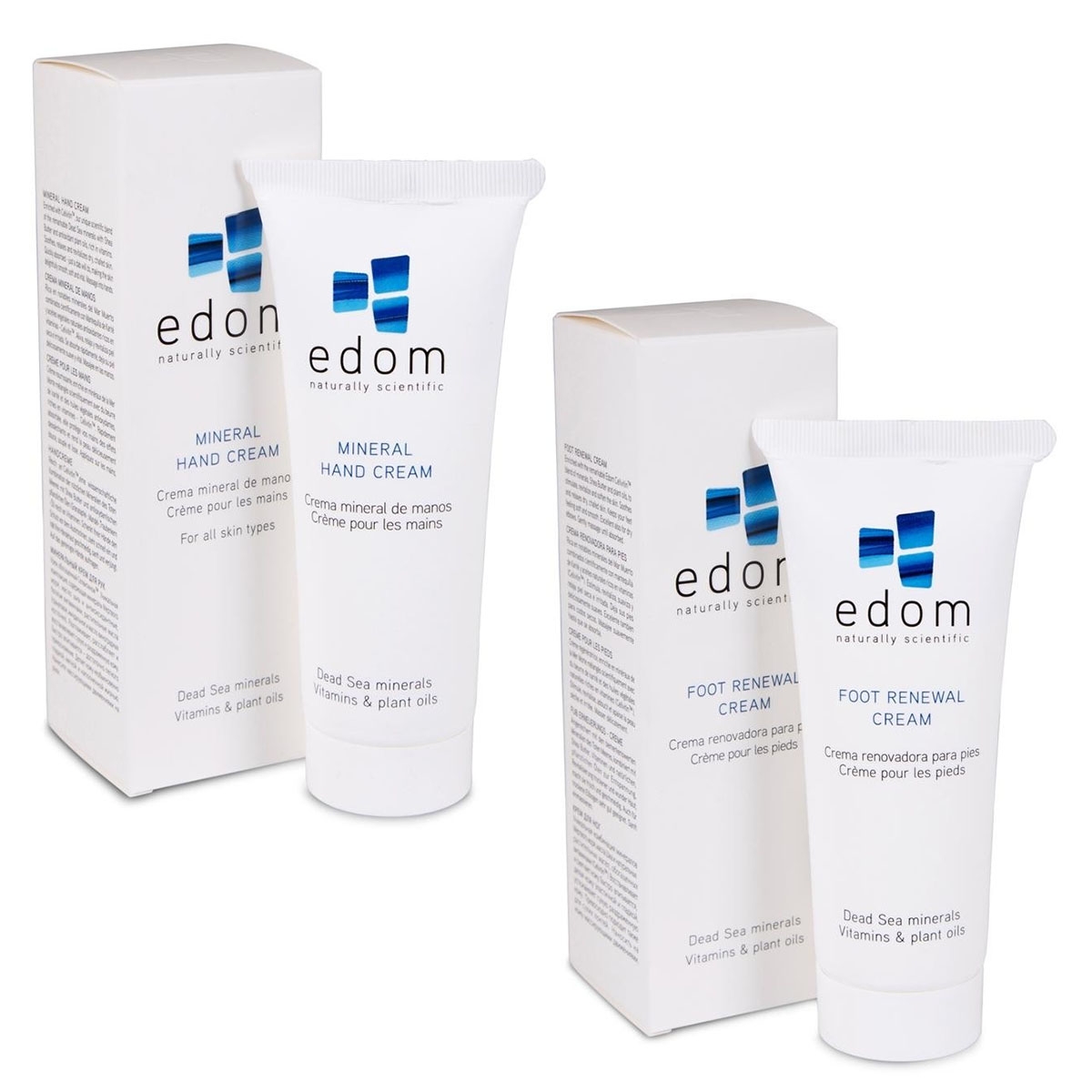 Edom Dead Sea Mineral Hand Cream and Foot Renewal Cream - 1
