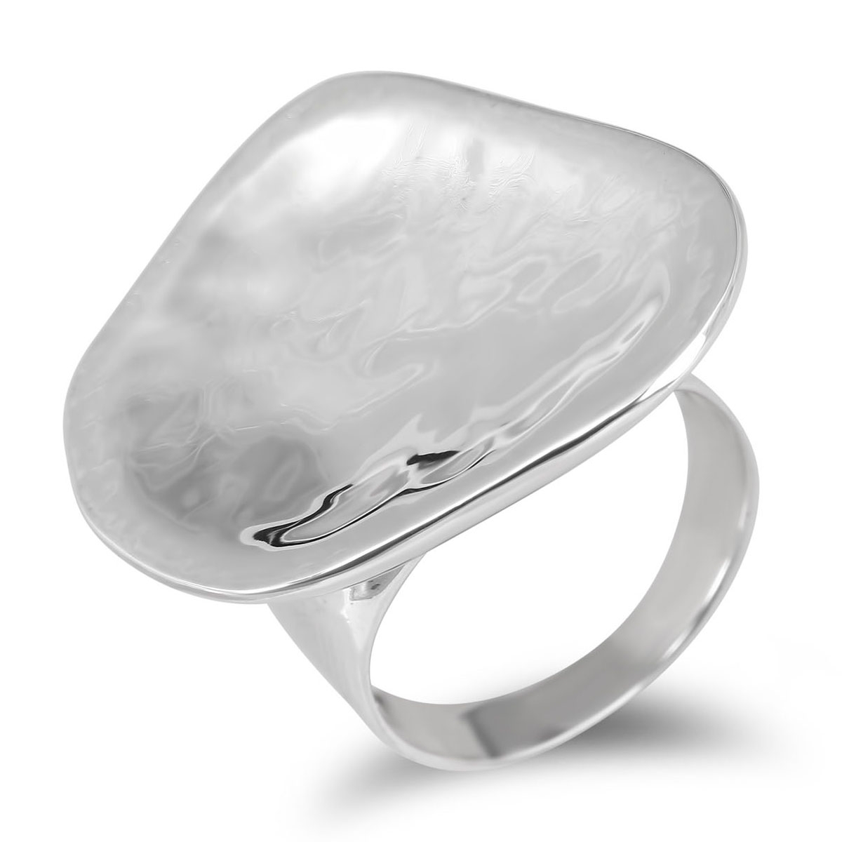 Moriah Jewelry Chunky Indented Sterling Silver Ring  - 1