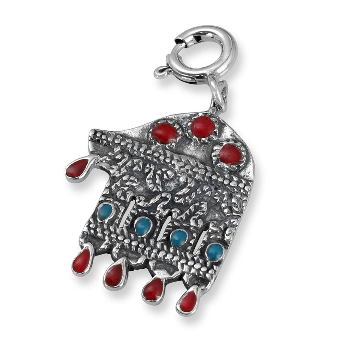 Israel Museum 925 Sterling Silver Clip-on Charm – Adapted from 19th Century Kurdish Child's Amulet - 1