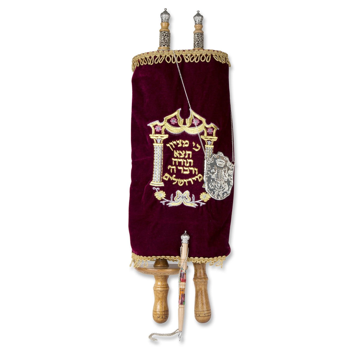 Deluxe Extra Large Torah Scroll Replica  - 1