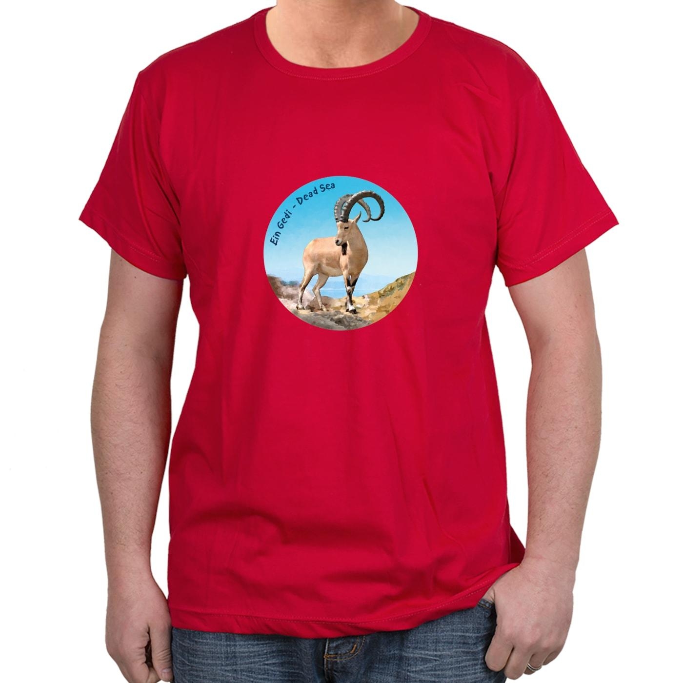 Israel T-Shirt - Ein Gedi Ibex - Dead Sea. Variety of Colors - 2