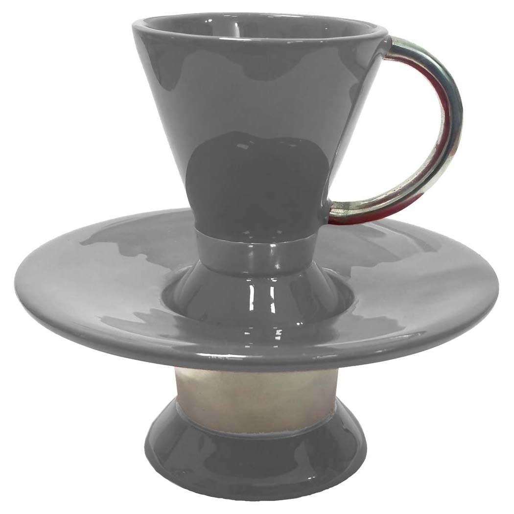 Enameled Aluminum Small Washing Cup with Stand (Choice of Colors) - 4