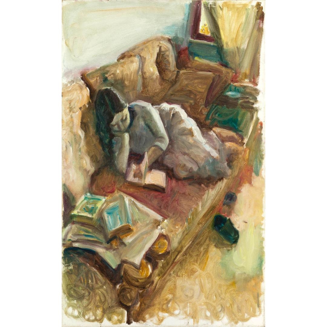 Leonid Balaklav Reading Daughter – Limited Edition Digigraphie® Print on Canvas - 1
