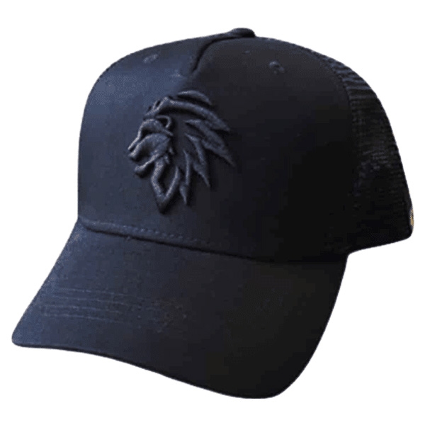 Spectacular Black Lion Trucker Hat  - 1