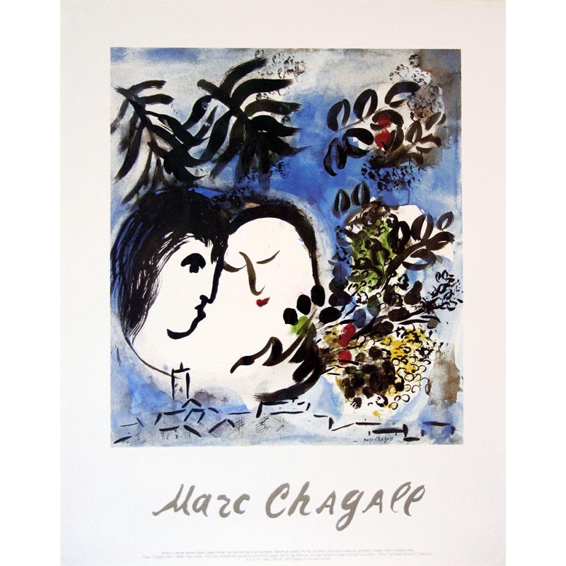 Lovers. Marc Chagall (Poster) - 1