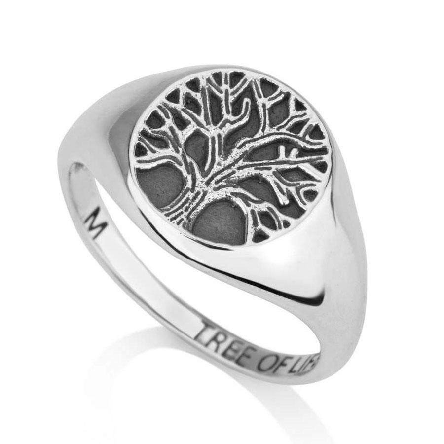 Marina Jewelry 925 Sterling Silver Tree of Life Ring - 1
