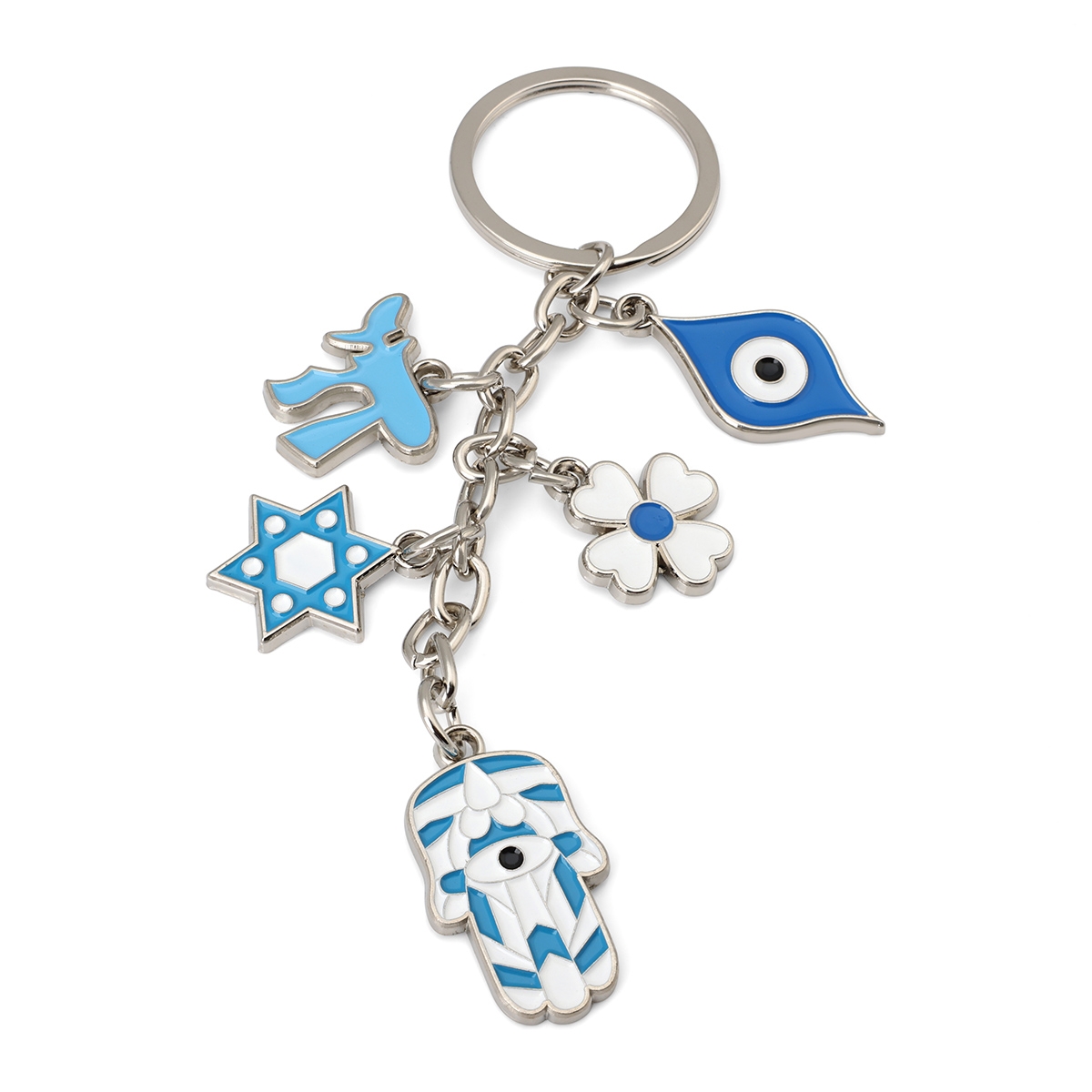 Jewish-Themed Key Chain (Choice of Colors) - 1