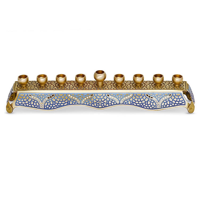 Orit Grader Mosaic Menorah (Available in Two Colors) - 1