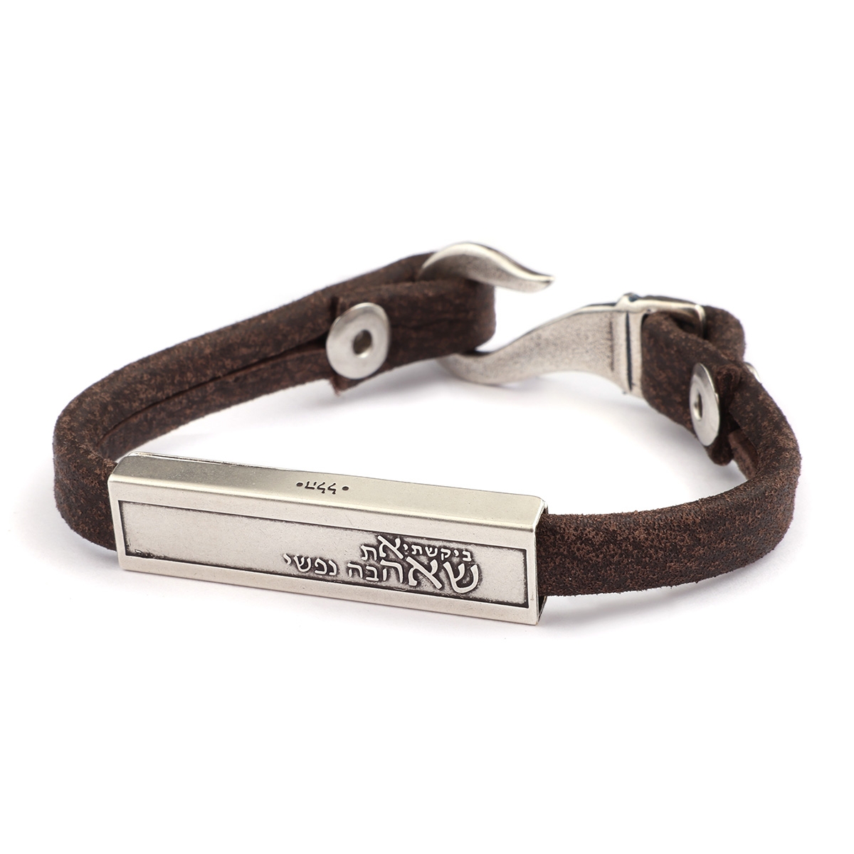 Silver and Leather Bracelet - My Soul Desires - 1
