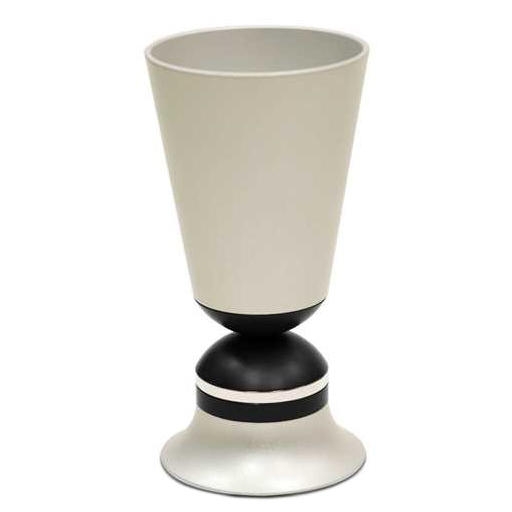 Nadav Art Anodized Aluminum Kiddush Cup - Hourglass with Colored Center (Choice of Colors) - 4