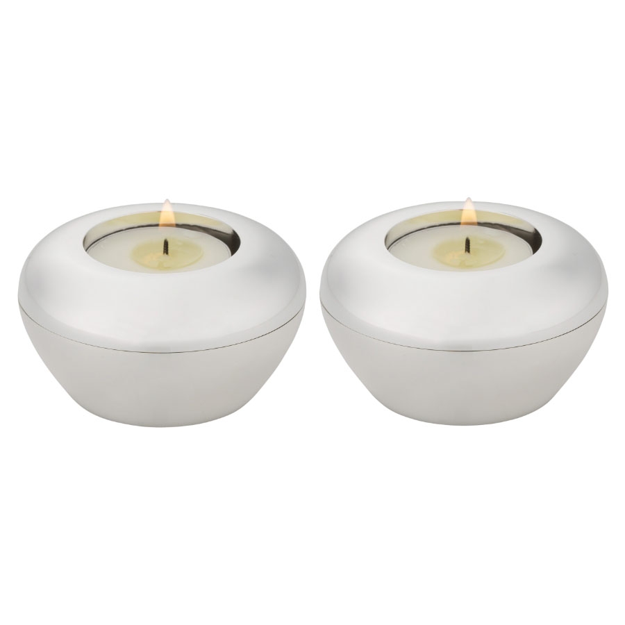 925 Silver-Plated Classy Travel Candleholders - 1