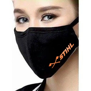 Reusable Unisex Double-Layered Cotton Face Mask with Logo of Your Choice (100 units) - 1