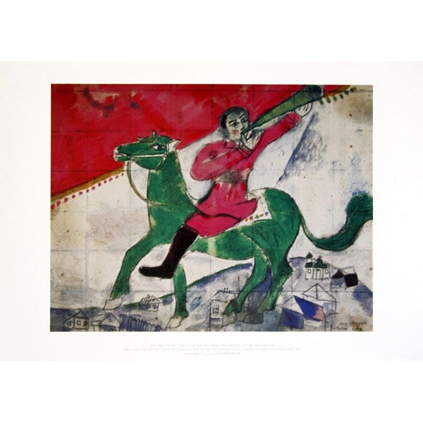 The Rider, 1918. Marc Chagall (Poster) - 1