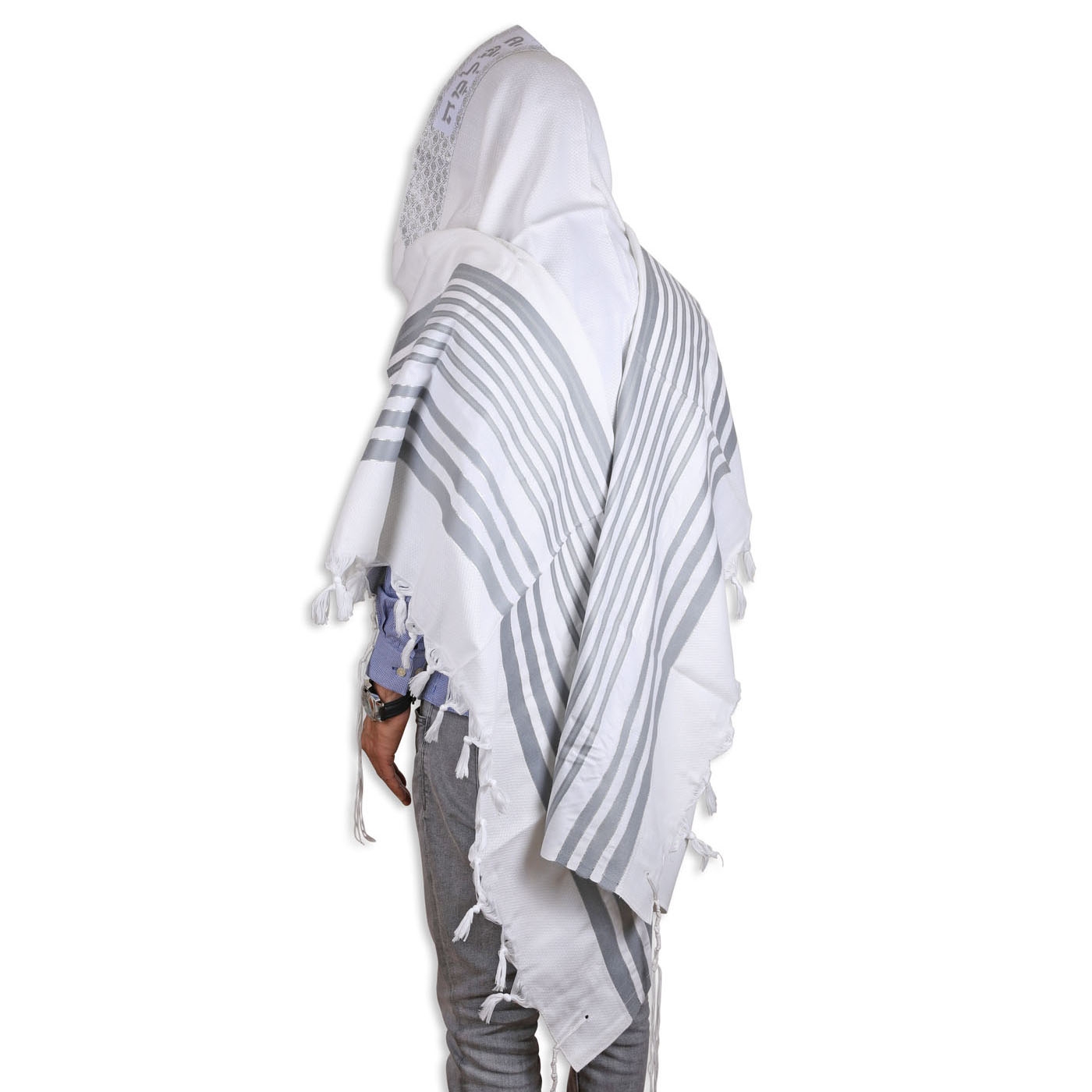 Talitnia Or Tallit - Gray and Silver - 1