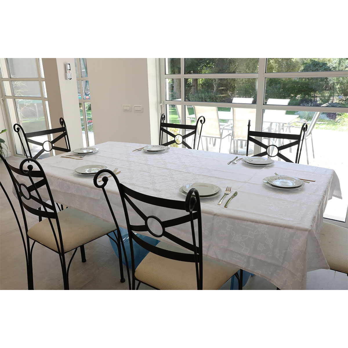 Shabbat and Holiday Tablecloth (Choice of Sizes) - 1