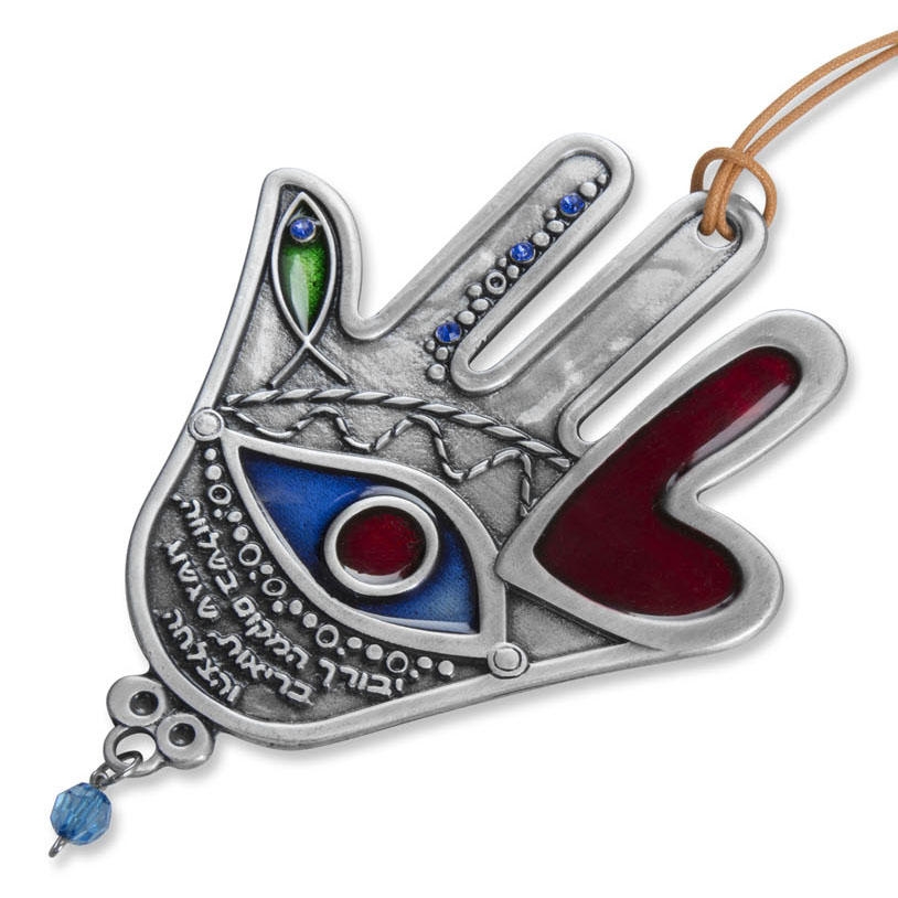 Yealat Chen Stainless Steel Abstract Hamsa Blessing for the Home - 1